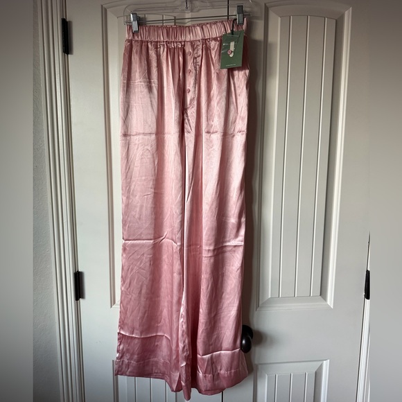 Daily Drills Pants - Daily Drills Blush Pink Silk Pants